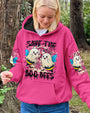Save the Boo Bees Halloween Ghost Design with Peace and Pink Ribbon AOP Shirts _4_ vBfgO