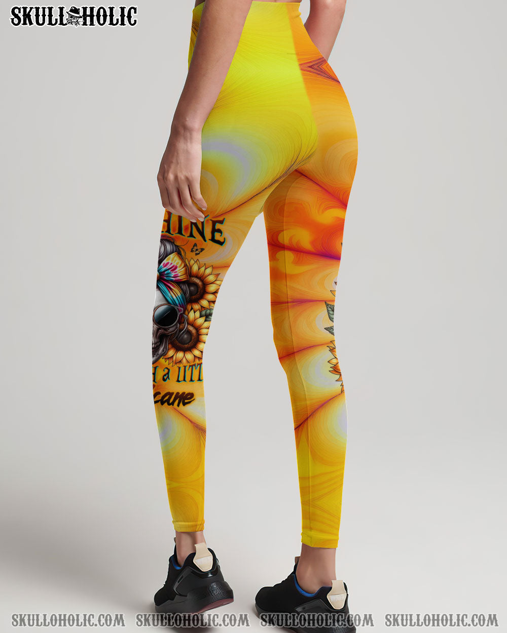 She is Sunshine Mixed with a Little Hurricane Sunflower Skull Tie Dye Graphic AOP Shirts _14_ ehWaV