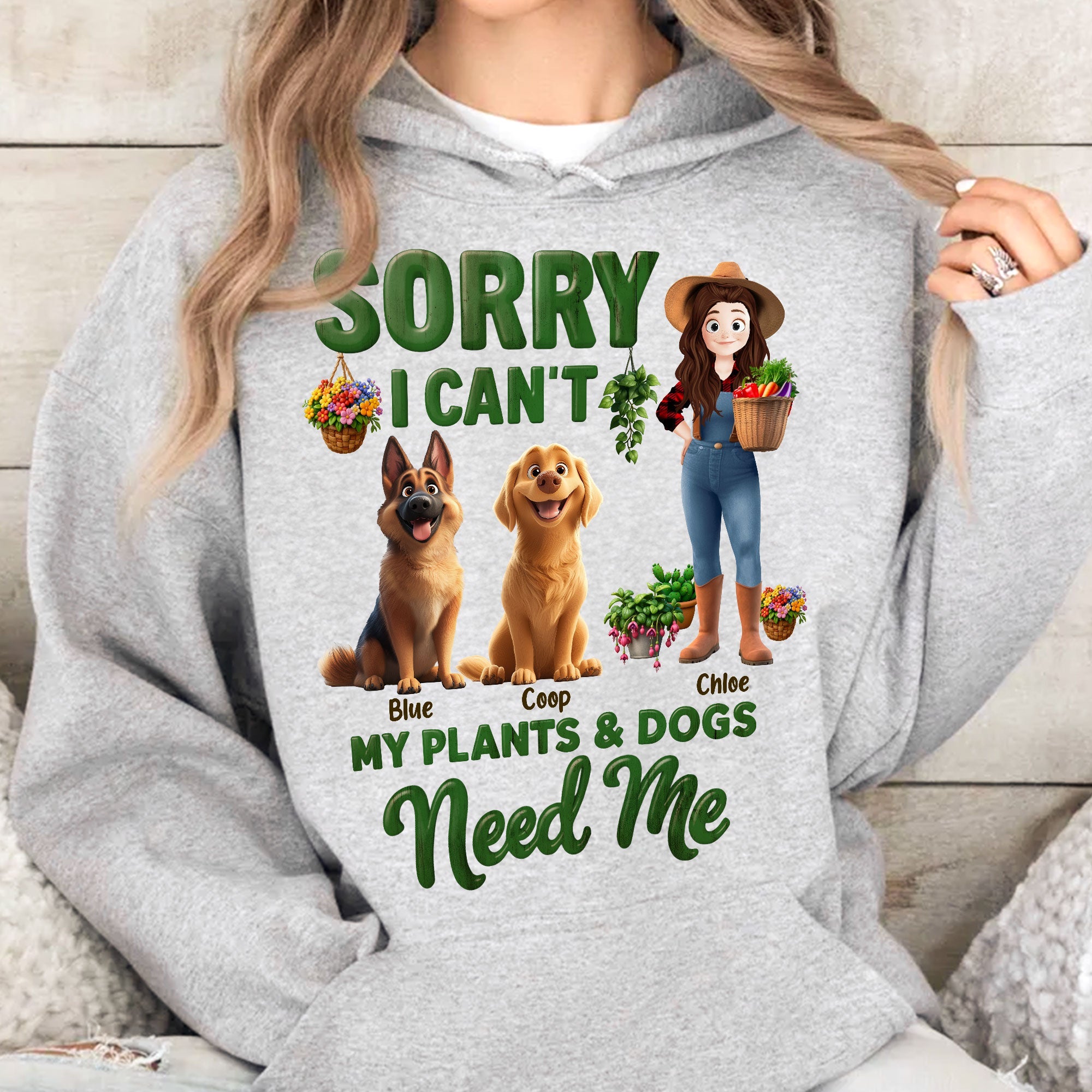 Sorry I Can_t My Plants And Dogs Need Me Gardener Funny Gift Personalized Shirt_6