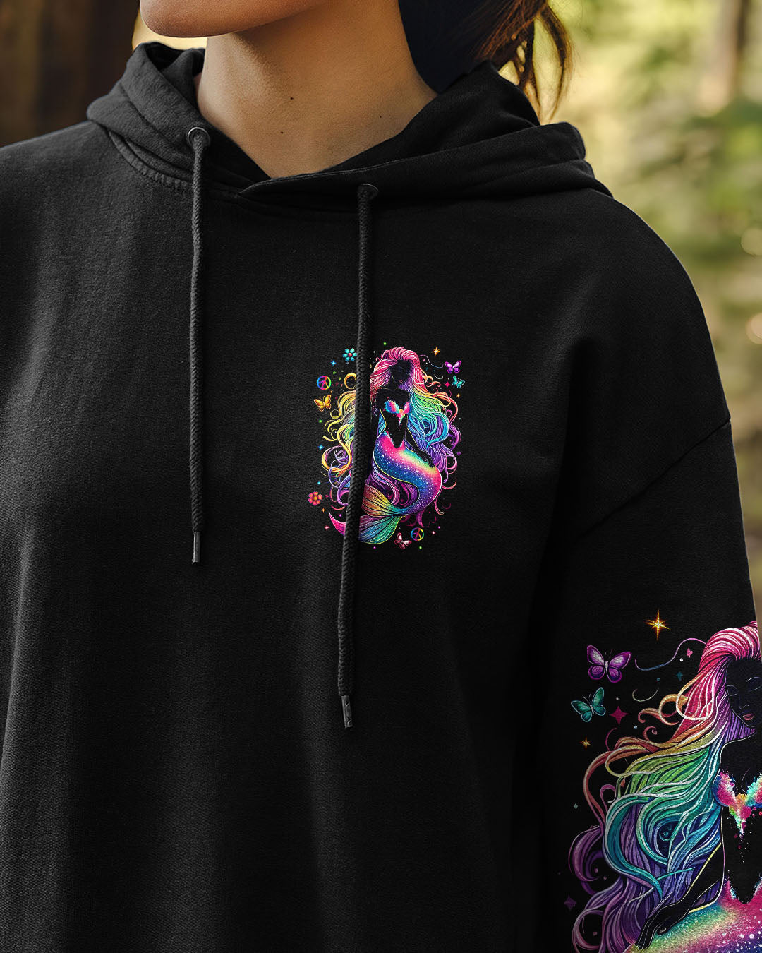 Soul of a Gypsy Heart of a Hippie Mermaid Hippie Colorful Fantasy AOP Shirts _4_ 7PhtO