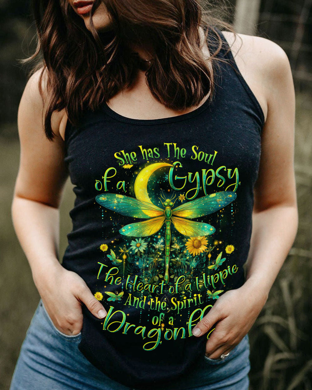 Soul of a Gypsy Heart of a Hippie Spirit of a Dragonfly Dragonfly Hippie AOP Shirts _9_ uSky0