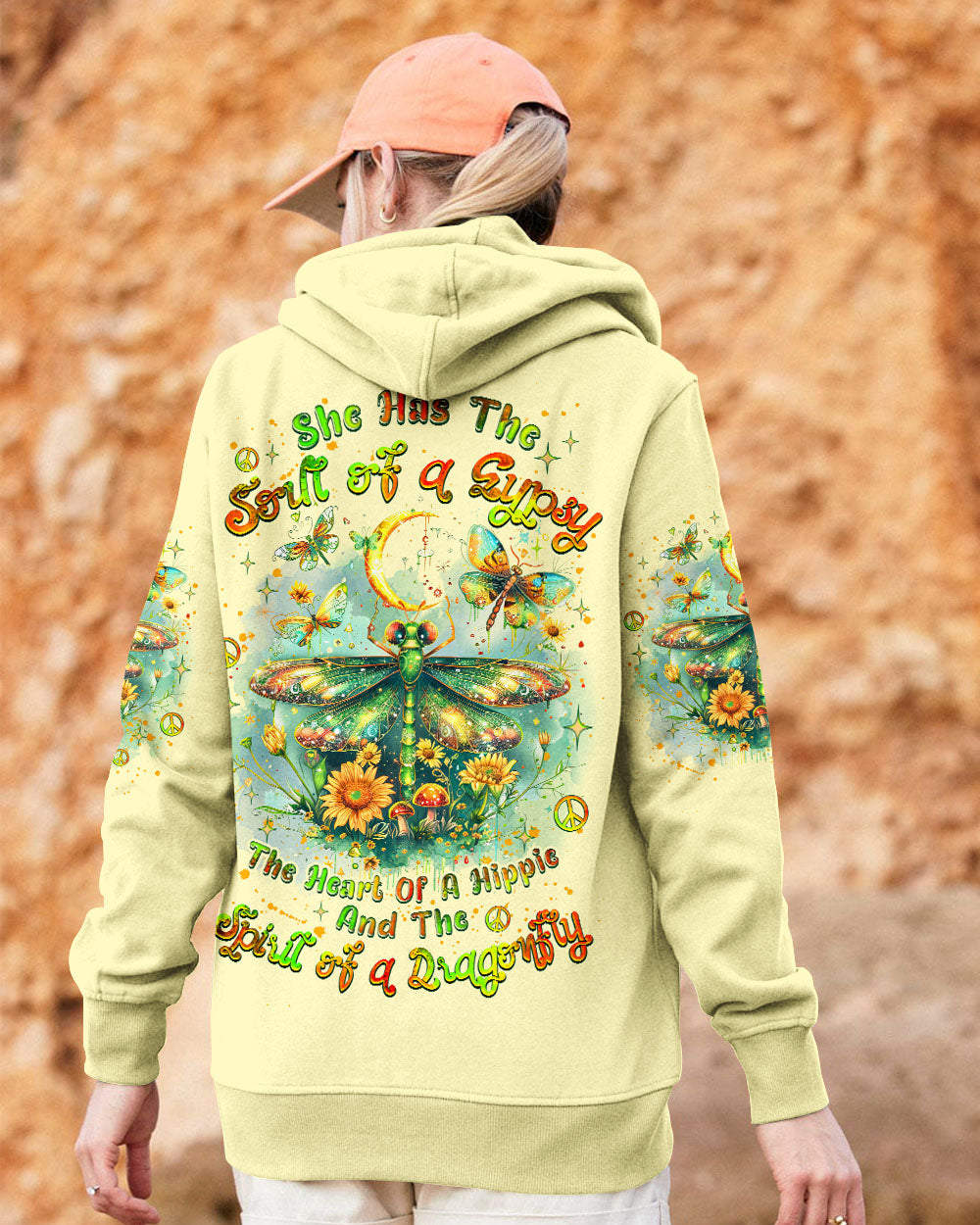 Soul of a Gypsy Heart of a Hippie Spirit of a Dragonfly Hippie Dragonfly and Sunflower AOP Shirts _11_ 4U1px