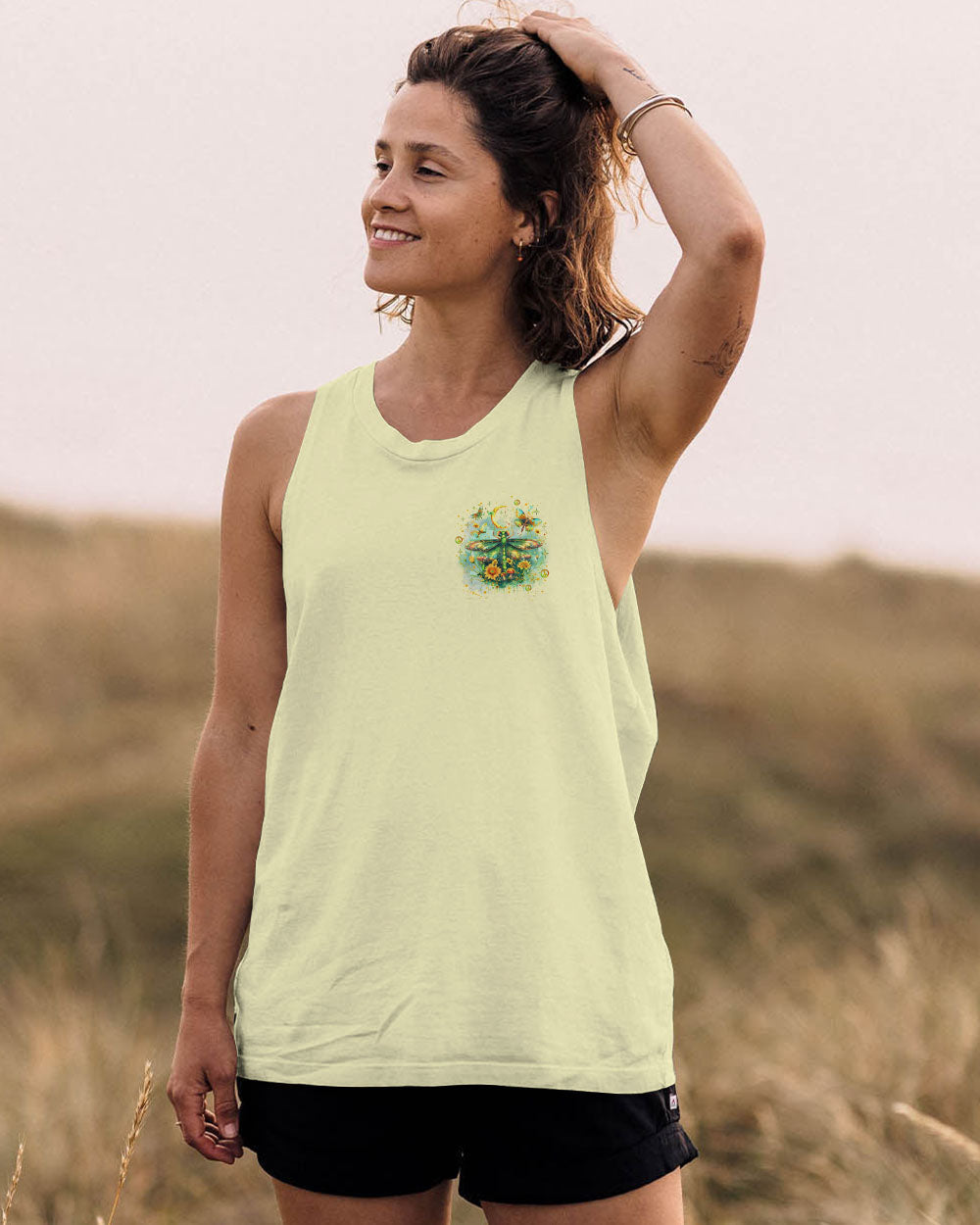 Soul of a Gypsy Heart of a Hippie Spirit of a Dragonfly Hippie Dragonfly and Sunflower AOP Shirts _8_ YqwSA