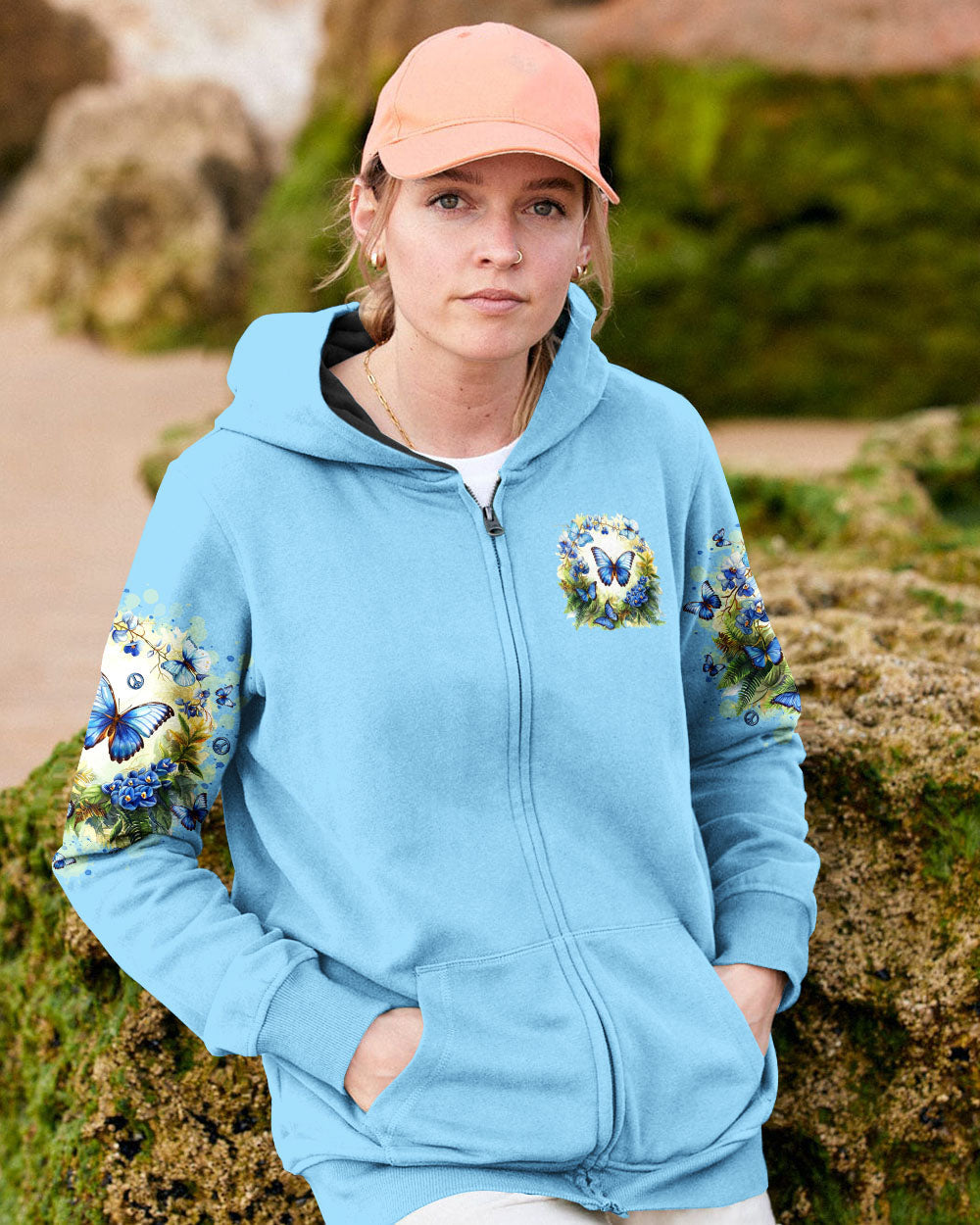 Soul of a Gypsy Heart of a Hippie Spirit of a Fairy Blue Butterfly Hippie AOP Shirts _11_ 7jXv0