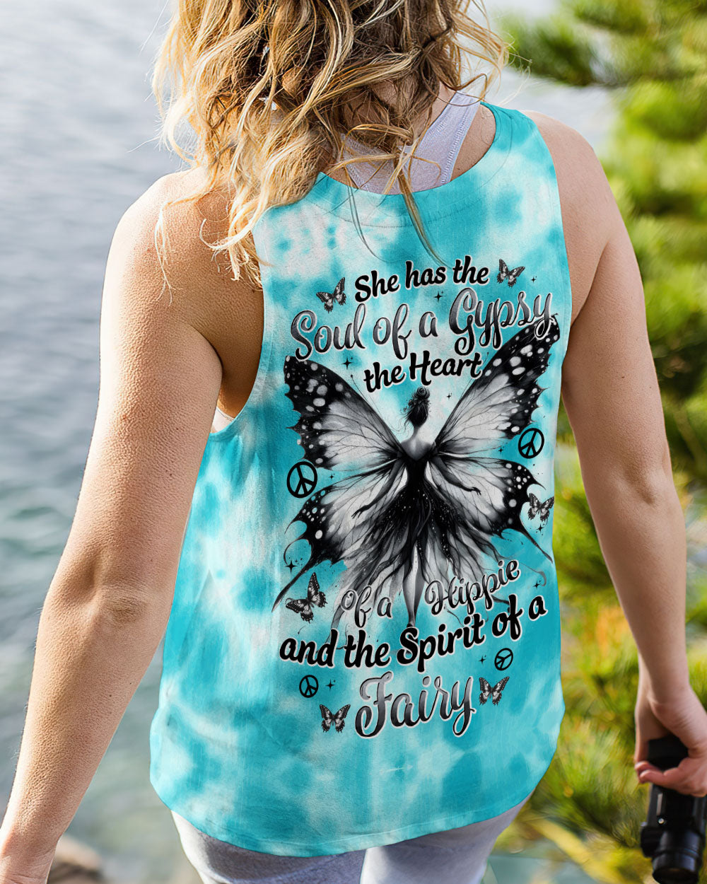 Soul of a Gypsy Heart of a Hippie Spirit of a Fairy Butterfly Fairy Hippie AOP Shirts _13_ P0dh6