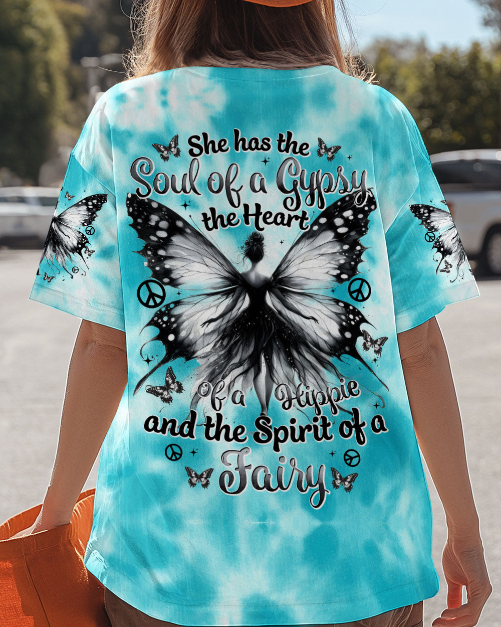 Soul of a Gypsy Heart of a Hippie Spirit of a Fairy Butterfly Fairy Hippie AOP Shirts _5_ X0sMa