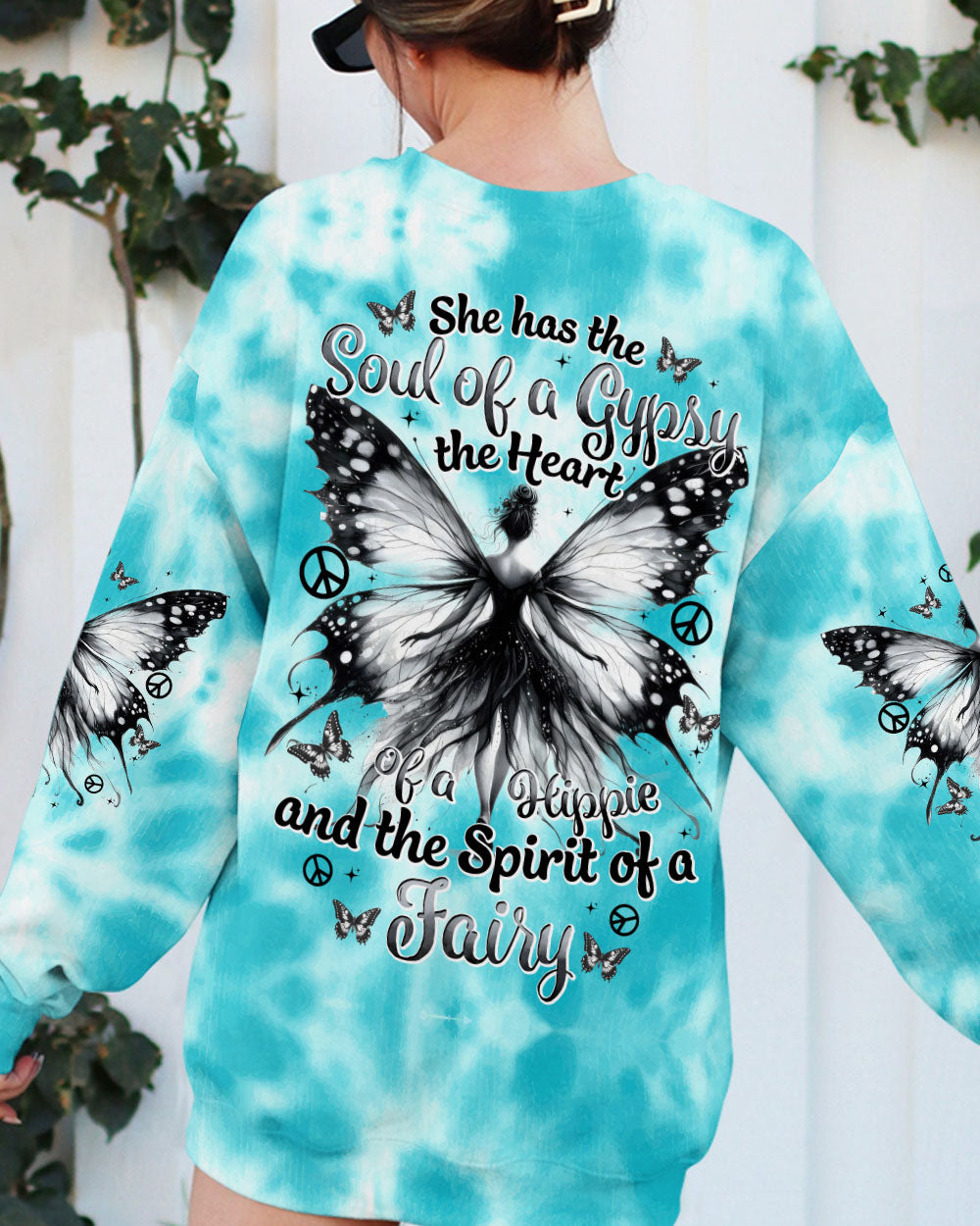Soul of a Gypsy Heart of a Hippie Spirit of a Fairy Butterfly Fairy Hippie AOP Shirts _9_ dx2iI