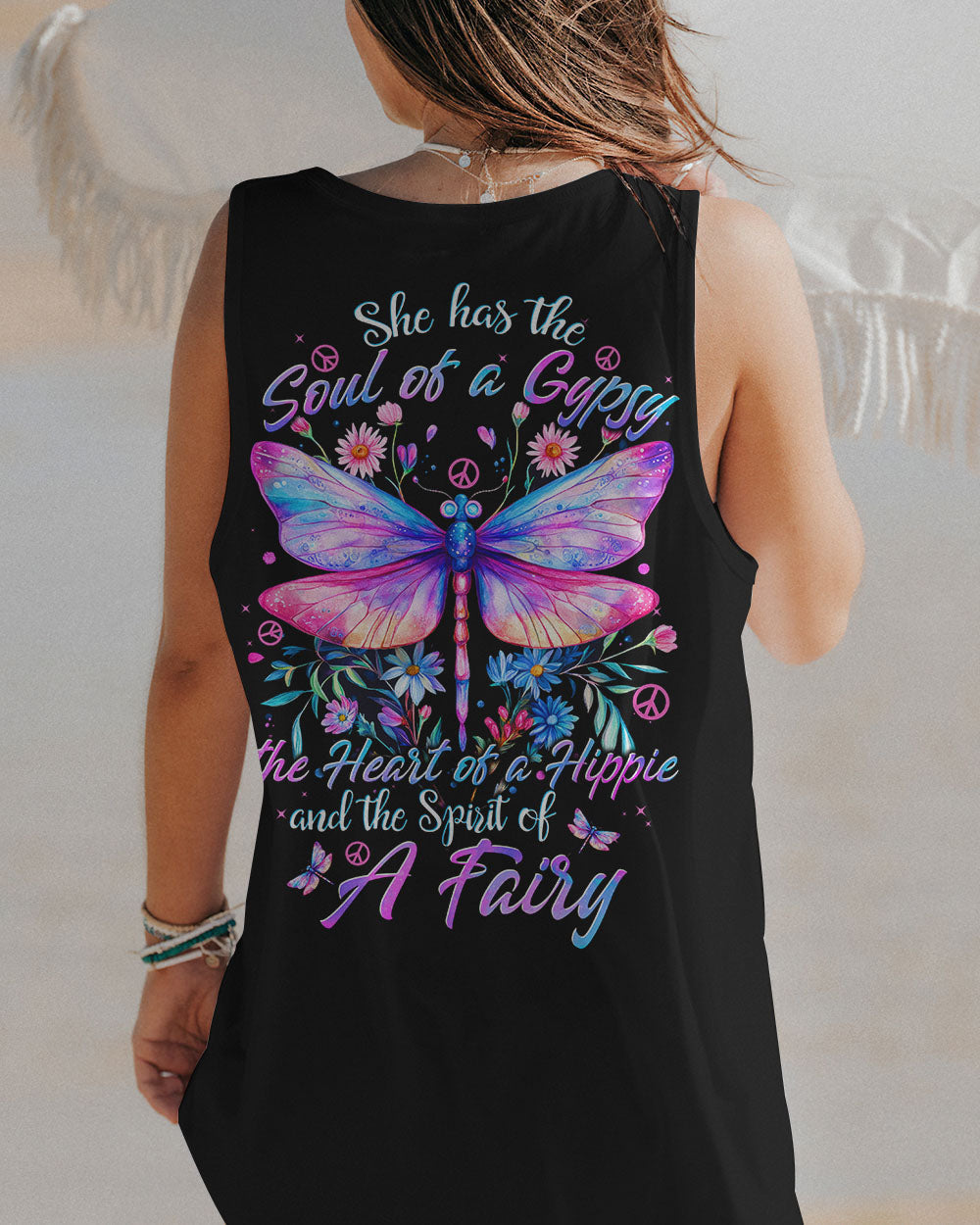 Soul of a Gypsy Heart of a Hippie Spirit of a Fairy Butterfly Hippie Style AOP Shirts _14_ E6KEe