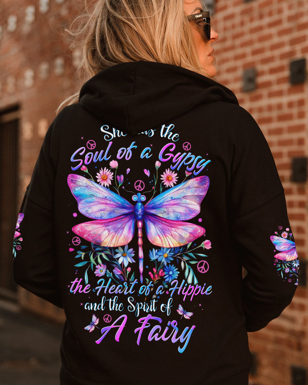 Soul of a Gypsy Heart of a Hippie Spirit of a Fairy Butterfly Hippie Style AOP Shirts _2_ 0wv4N