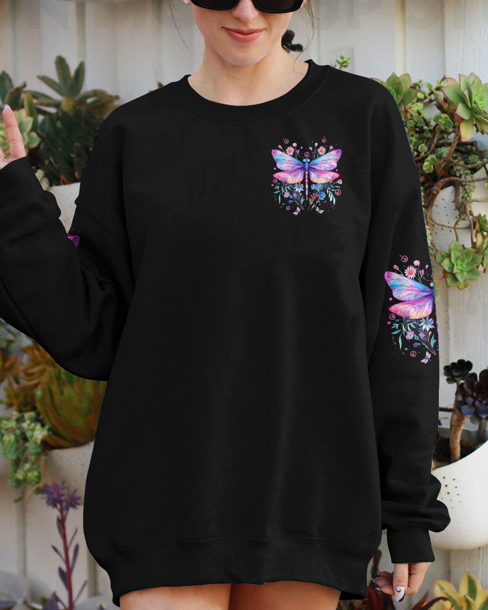 Soul of a Gypsy Heart of a Hippie Spirit of a Fairy Butterfly Hippie Style AOP Shirts _9_ MhukK