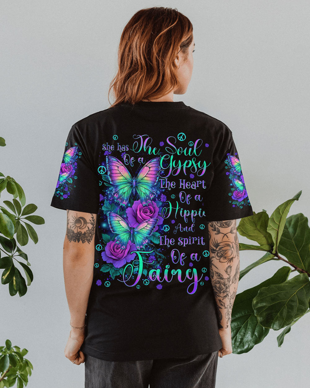 Soul of a Gypsy Heart of a Hippie Spirit of a Fairy Butterfly and Rose AOP Shirts _1_ jvjgk