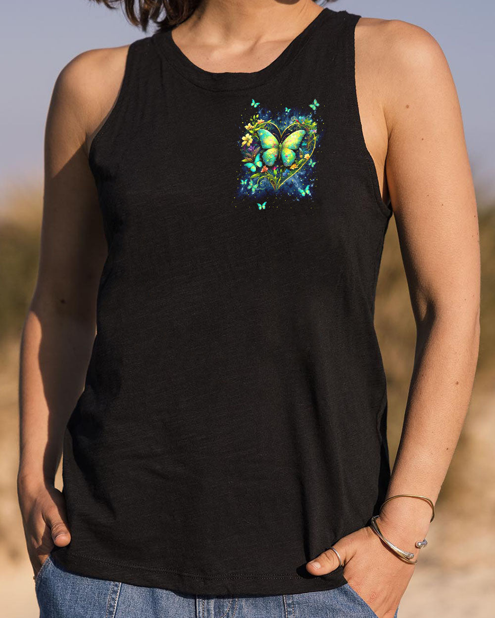 Soul of a Gypsy Heart of a Hippie Spirit of a Fairy Colorful Butterfly AOP Shirts _6_ BRYs4