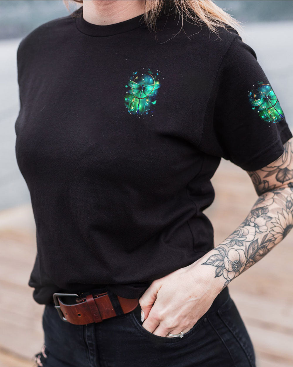 Soul of a Gypsy Heart of a Hippie Spirit of a Fairy Dragonfly Dreamcatcher AOP Shirts _9_ 6joB4