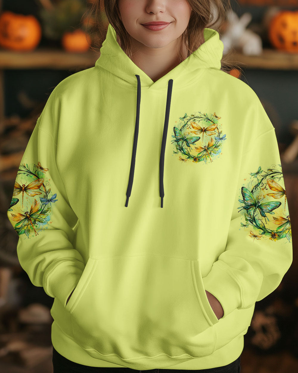 Soul of a Gypsy Heart of a Hippie Spirit of a Fairy Dragonfly and Floral Graphic AOP Shirts _14_ 4KBnh