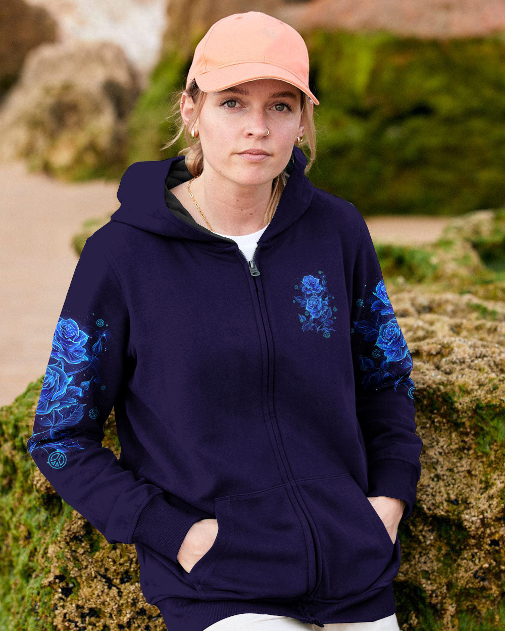 Soul of a Gypsy Heart of a Hippie Spirit of a Fairy Floral Blue Rose AOP Shirts _10_ 4Vc97