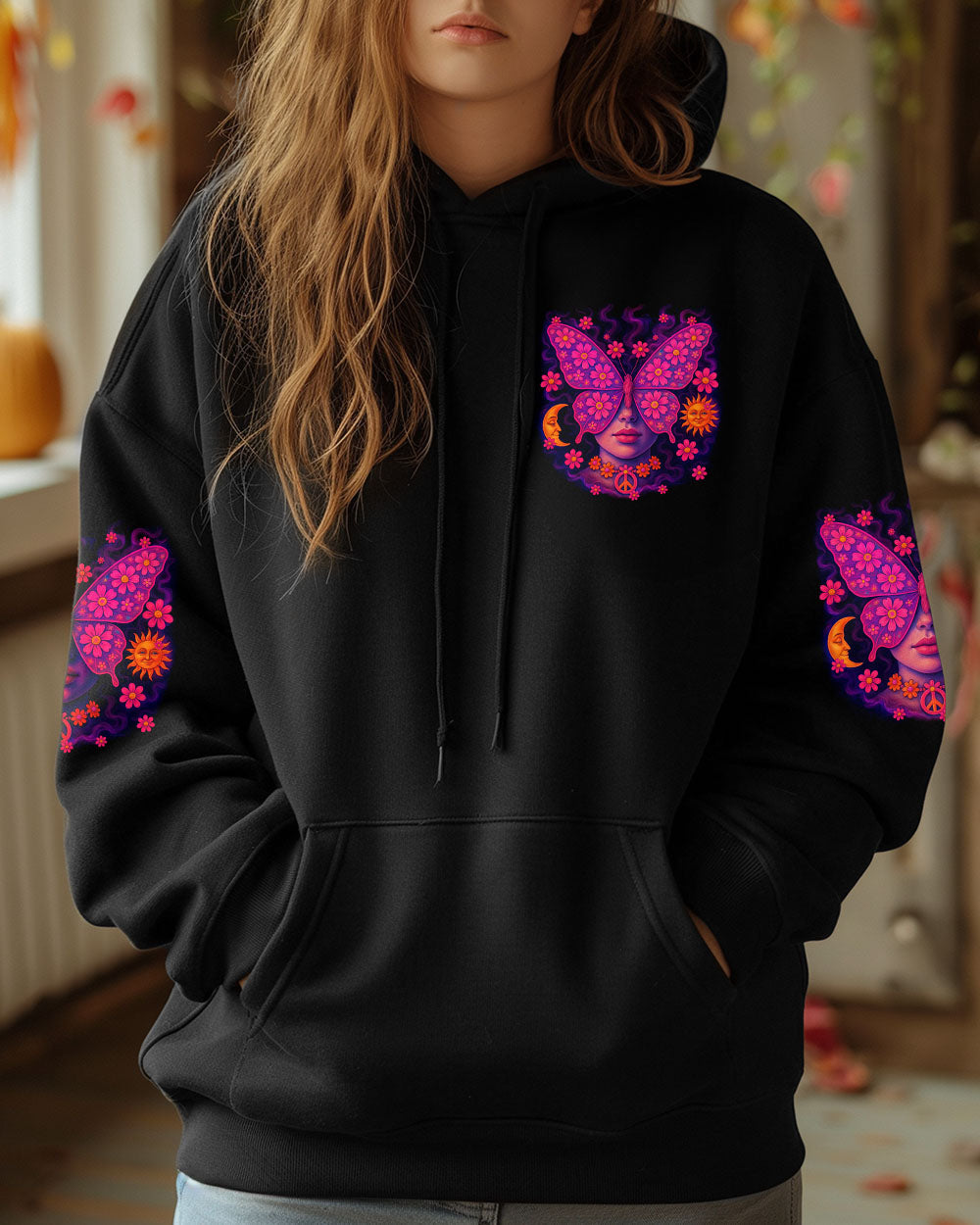 Soul of a Gypsy Heart of a Hippie Spirit of a Fairy Flower Butterfly Tee for Women AOP Shirts _6_ o463k