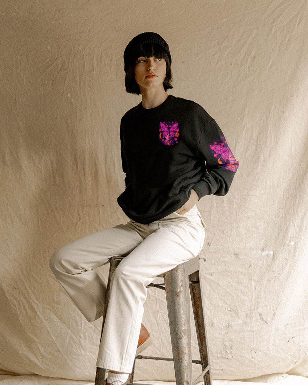 Soul of a Gypsy Heart of a Hippie Spirit of a Fairy Flower Butterfly Tee for Women AOP Shirts _8_ Ex18i