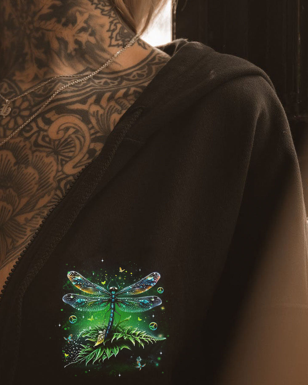 Soul of a Gypsy Heart of a Hippie Spirit of a Fairy Green Dragonfly AOP Shirts _4_ xSFla