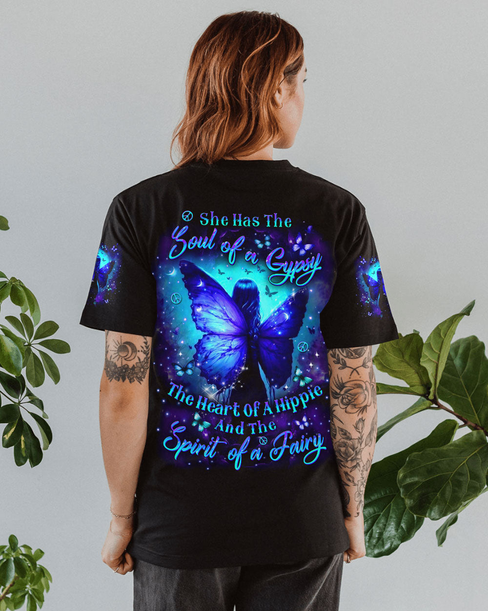 Soul of a Gypsy Heart of a Hippie Spirit of a Fairy Hippie Fairy Butterfly AOP Shirts _12_ yHVCb