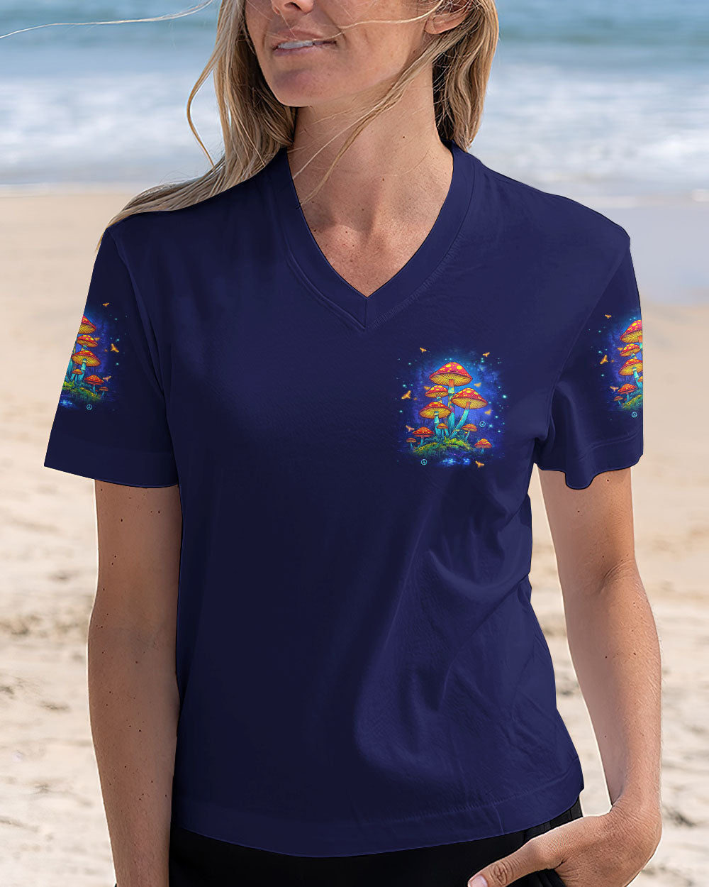 Soul of a Gypsy Heart of a Hippie Spirit of a Fairy Mushroom Psychedelic Hippie AOP Shirts _5_ bai00