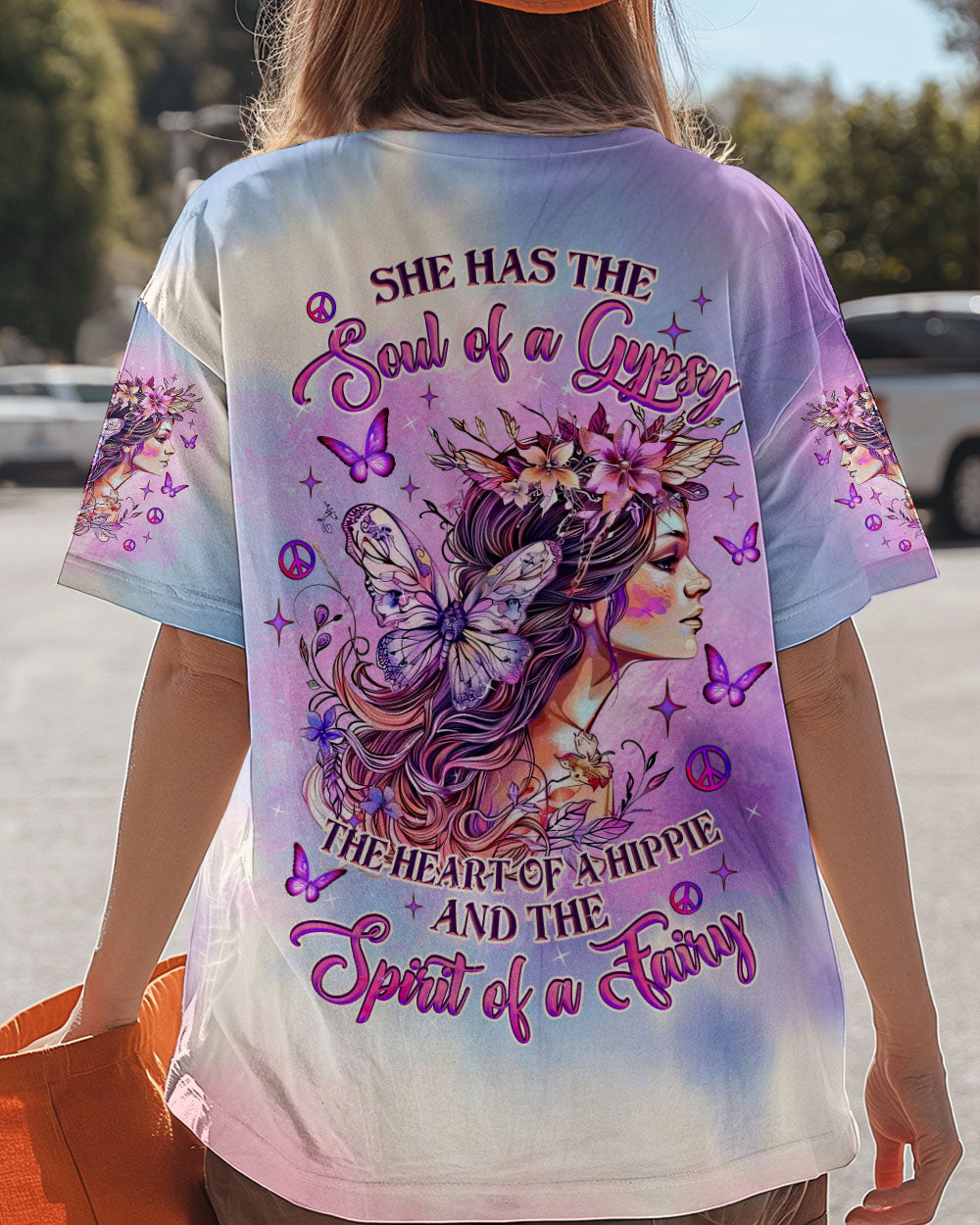 Soul of a Gypsy Heart of a Hippie Spirit of a Fairy Pastel Butterfly and Fairy AOP Shirts _12_ fK2KT