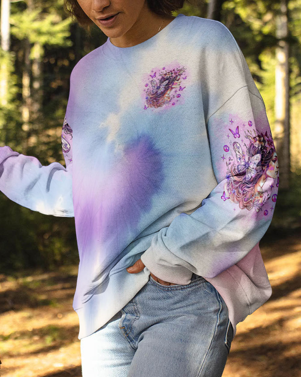 Soul of a Gypsy Heart of a Hippie Spirit of a Fairy Pastel Butterfly and Fairy AOP Shirts _2_ TzVCx