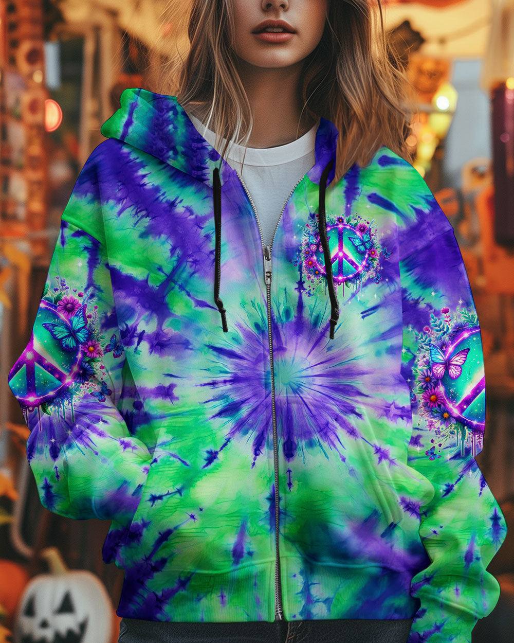 Soul of a Gypsy Heart of a Hippie Spirit of a Fairy Peace Sign Butterfly AOP Shirts _8_ rURwB