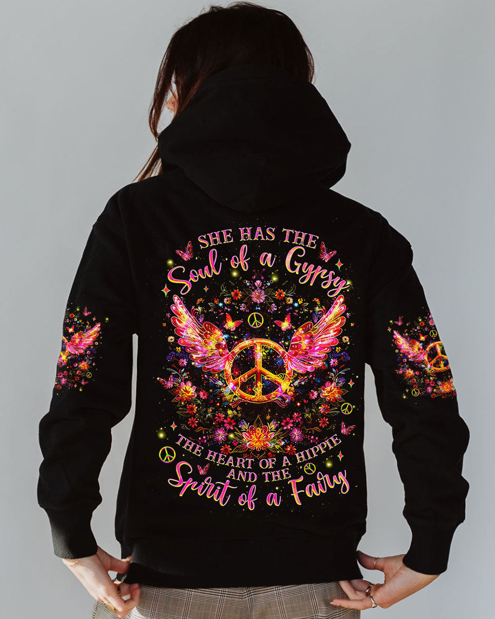 Soul of a Gypsy Heart of a Hippie Spirit of a Fairy Peace Wing AOP Shirts _12_ ZGZa5