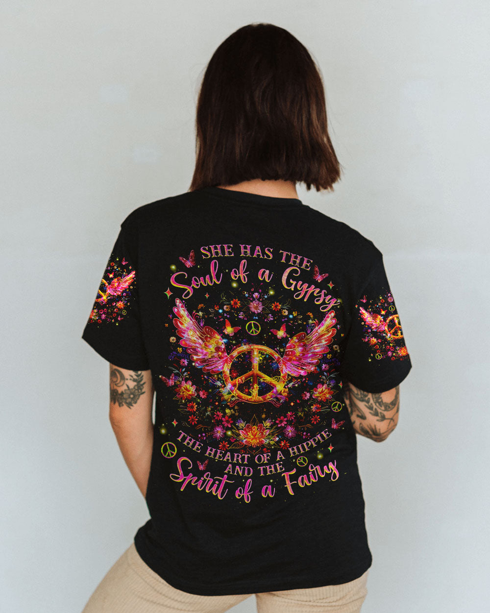 Soul of a Gypsy Heart of a Hippie Spirit of a Fairy Peace Wing AOP Shirts _1_ ILKTx