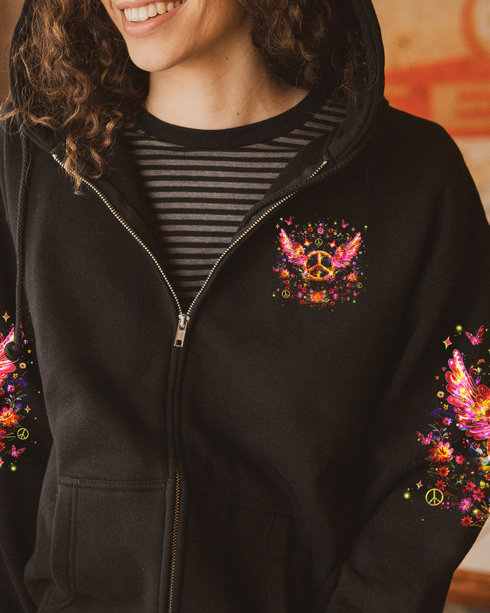 Soul of a Gypsy Heart of a Hippie Spirit of a Fairy Peace Wing AOP Shirts _8_ fG6Do