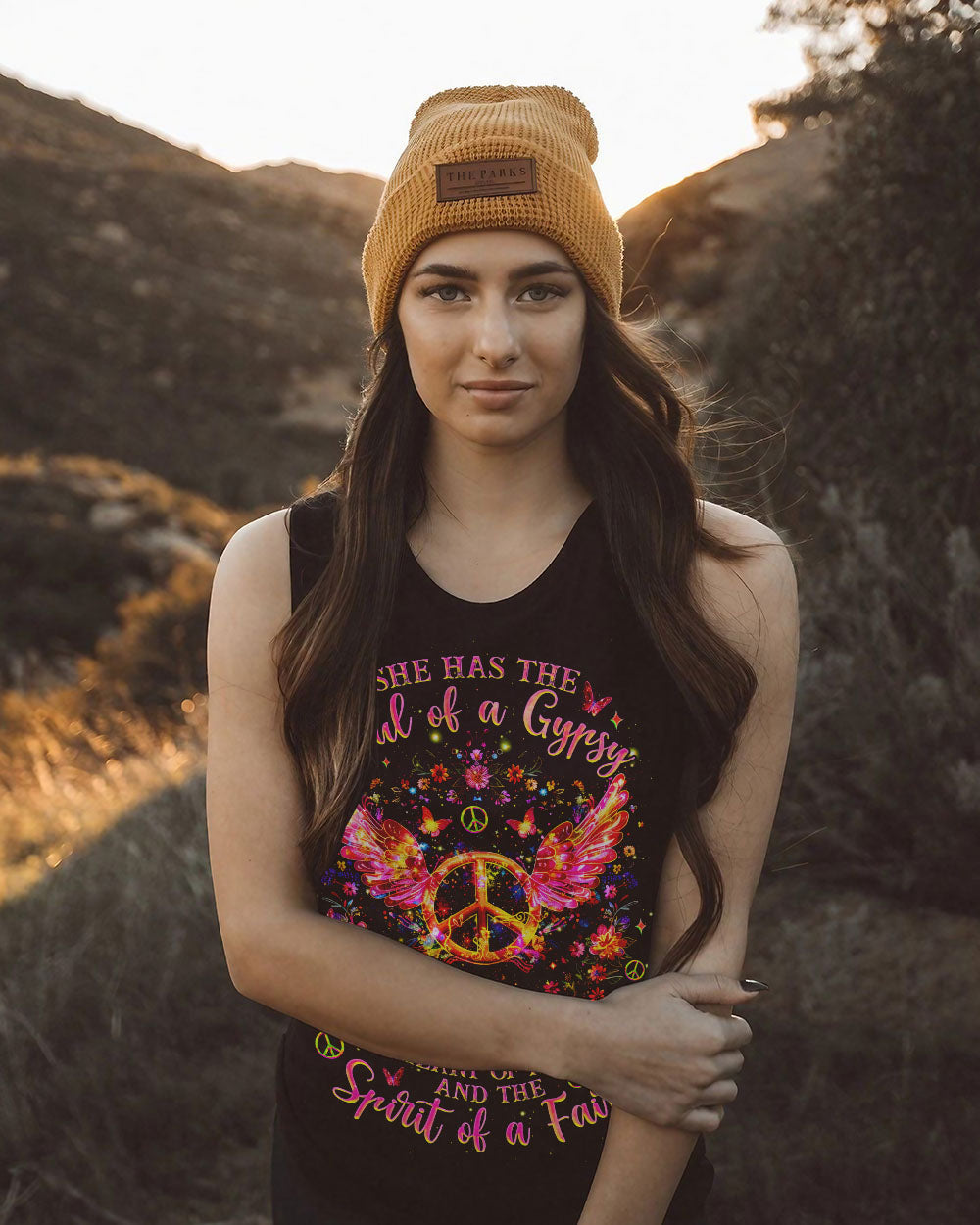 Soul of a Gypsy Heart of a Hippie Spirit of a Fairy Peace Wing AOP Shirts _9_ fgdGX