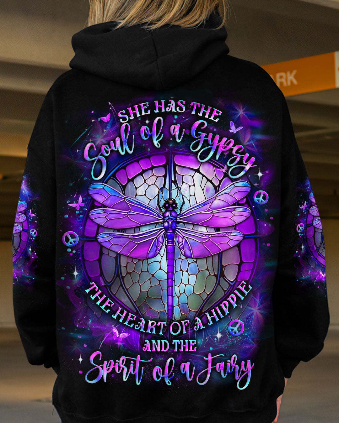Soul of a Gypsy Heart of a Hippie Spirit of a Fairy Purple Dragonfly Magical AOP Shirts _1_ jRTHu