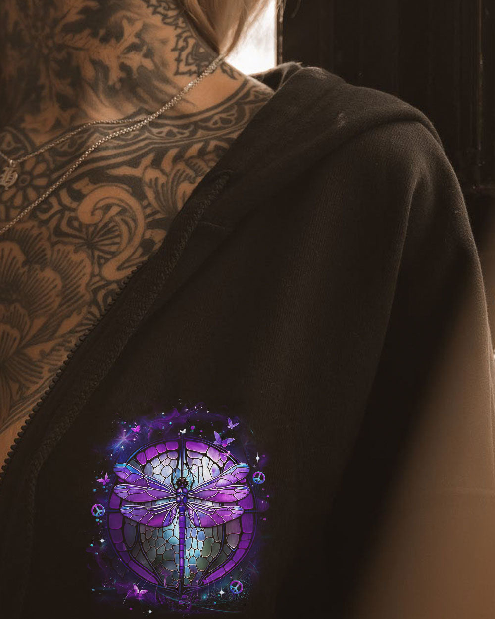 Soul of a Gypsy Heart of a Hippie Spirit of a Fairy Purple Dragonfly Magical AOP Shirts _4_ 67JSq