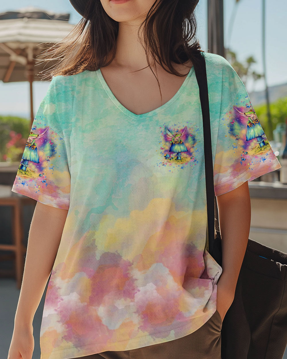 Soul of a Gypsy Heart of a Hippie Spirit of a Fairy Tie Dye Fairy Frog AOP Shirts _12_ ZL6ZW