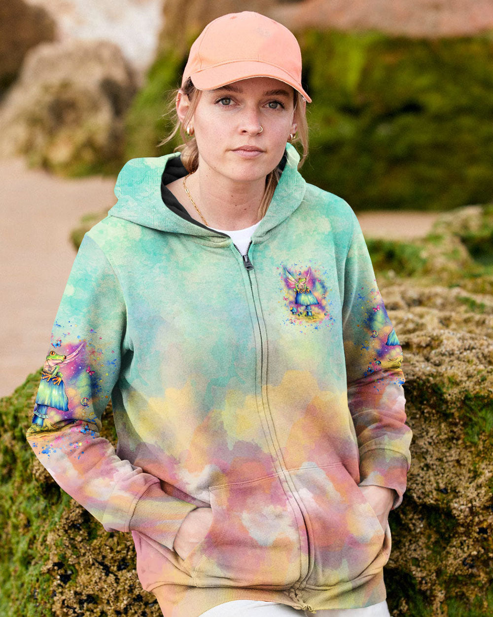 Soul of a Gypsy Heart of a Hippie Spirit of a Fairy Tie Dye Fairy Frog AOP Shirts _4_ bz9dp