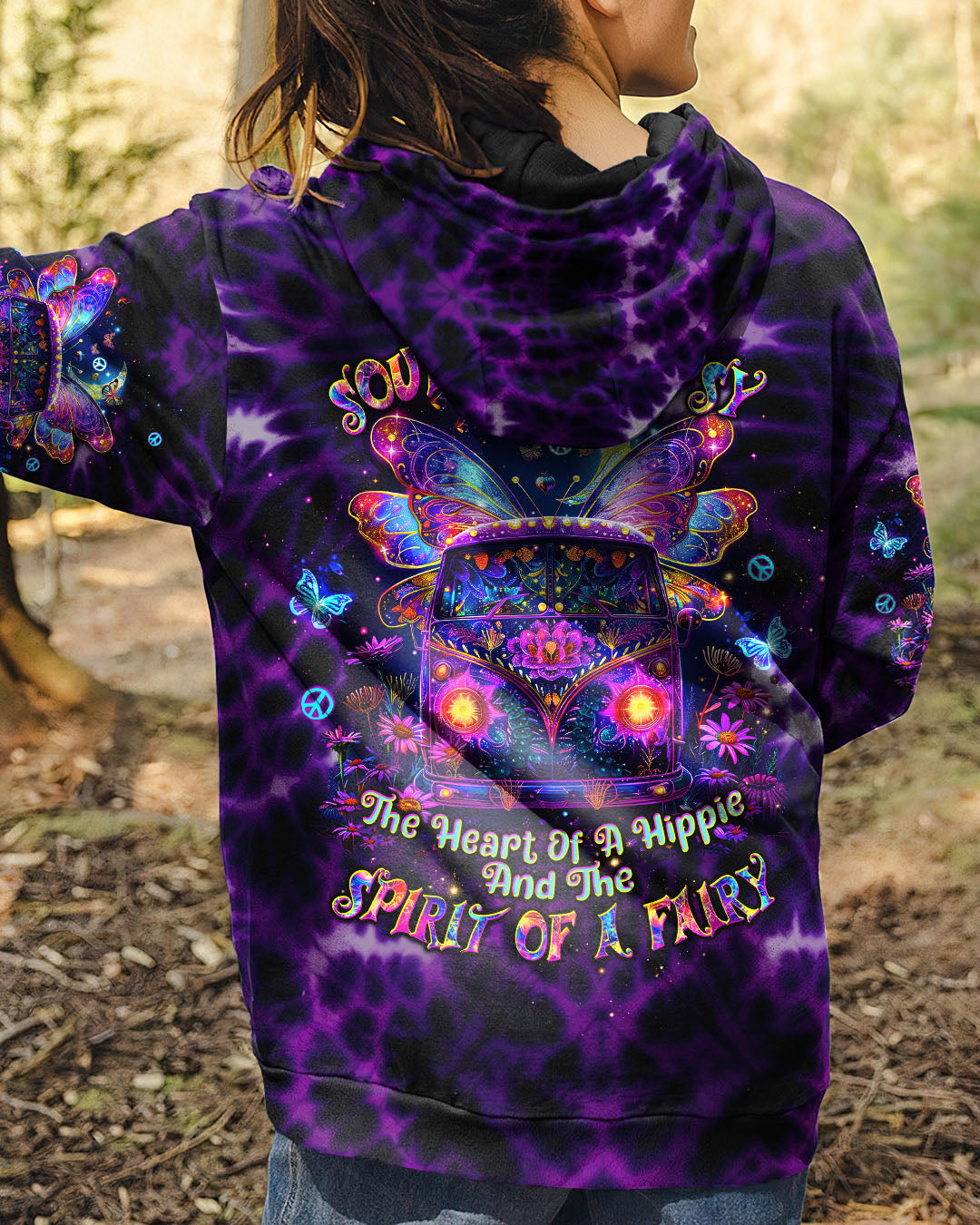 Soul of a Gypsy Heart of a Hippie Spirit of a Fairy VW Van and Butterfly Wings AOP Shirts _10_ A1WTA