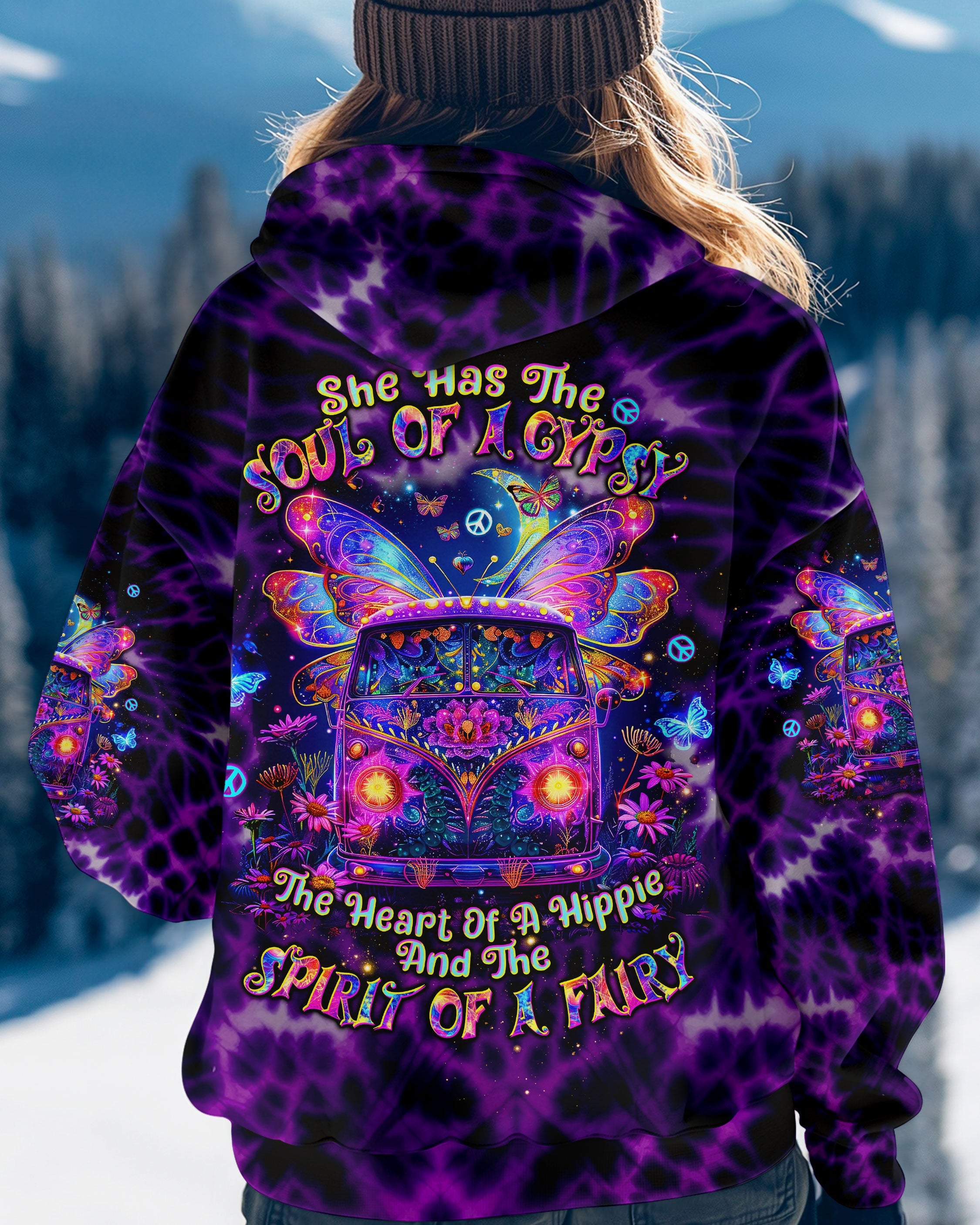 Soul of a Gypsy Heart of a Hippie Spirit of a Fairy VW Van and Butterfly Wings AOP Shirts _3_ cfqok