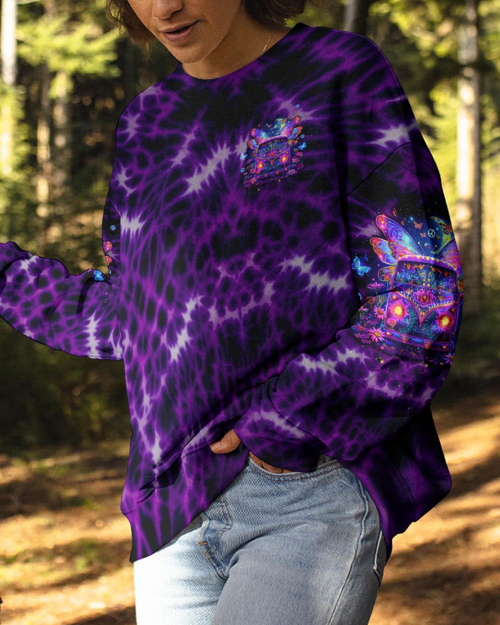 Soul of a Gypsy Heart of a Hippie Spirit of a Fairy VW Van and Butterfly Wings AOP Shirts _4_ FvoKl