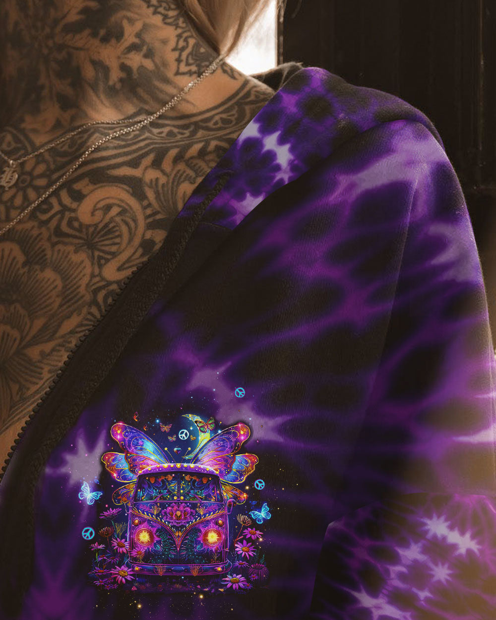 Soul of a Gypsy Heart of a Hippie Spirit of a Fairy VW Van and Butterfly Wings AOP Shirts _6_ sXM48