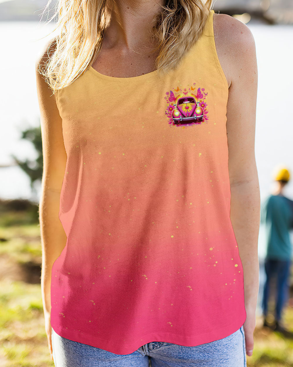 Spread Love Everywhere You Go Ombre Peace Car Hippie Style AOP Shirts _6_ VkqCq