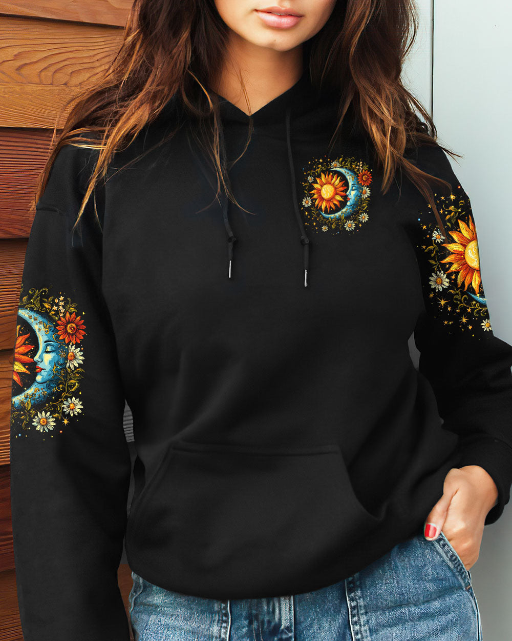 The Moon Sees Your Soul Boho Celestial Sun and Moon Design AOP Shirts _6_ 36RLZ