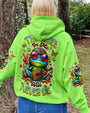 The Rebel in Me Will Never Die Hippie Frog Green with Peace Sign and Guitar Design AOP Shirts _6_ UHiYf