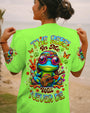 The Rebel in Me Will Never Die Hippie Frog Green with Peace Sign and Guitar Design AOP Shirts _8_ fRbeV