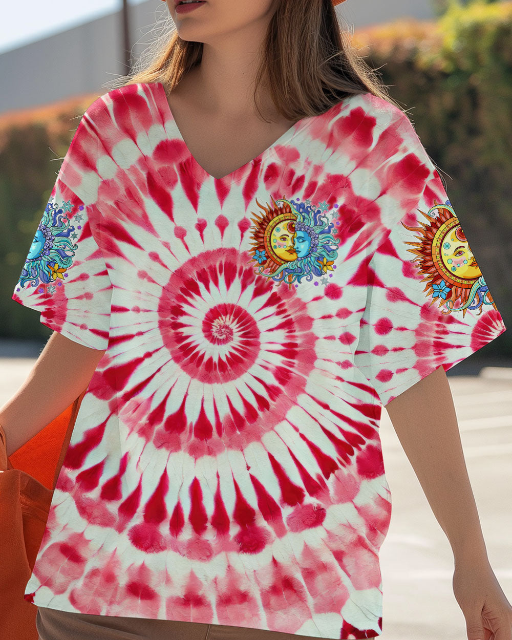 The Sun Feel by the Moon Move by the Stars Red Tie Dye AOP Shirts _11_ a7dkV