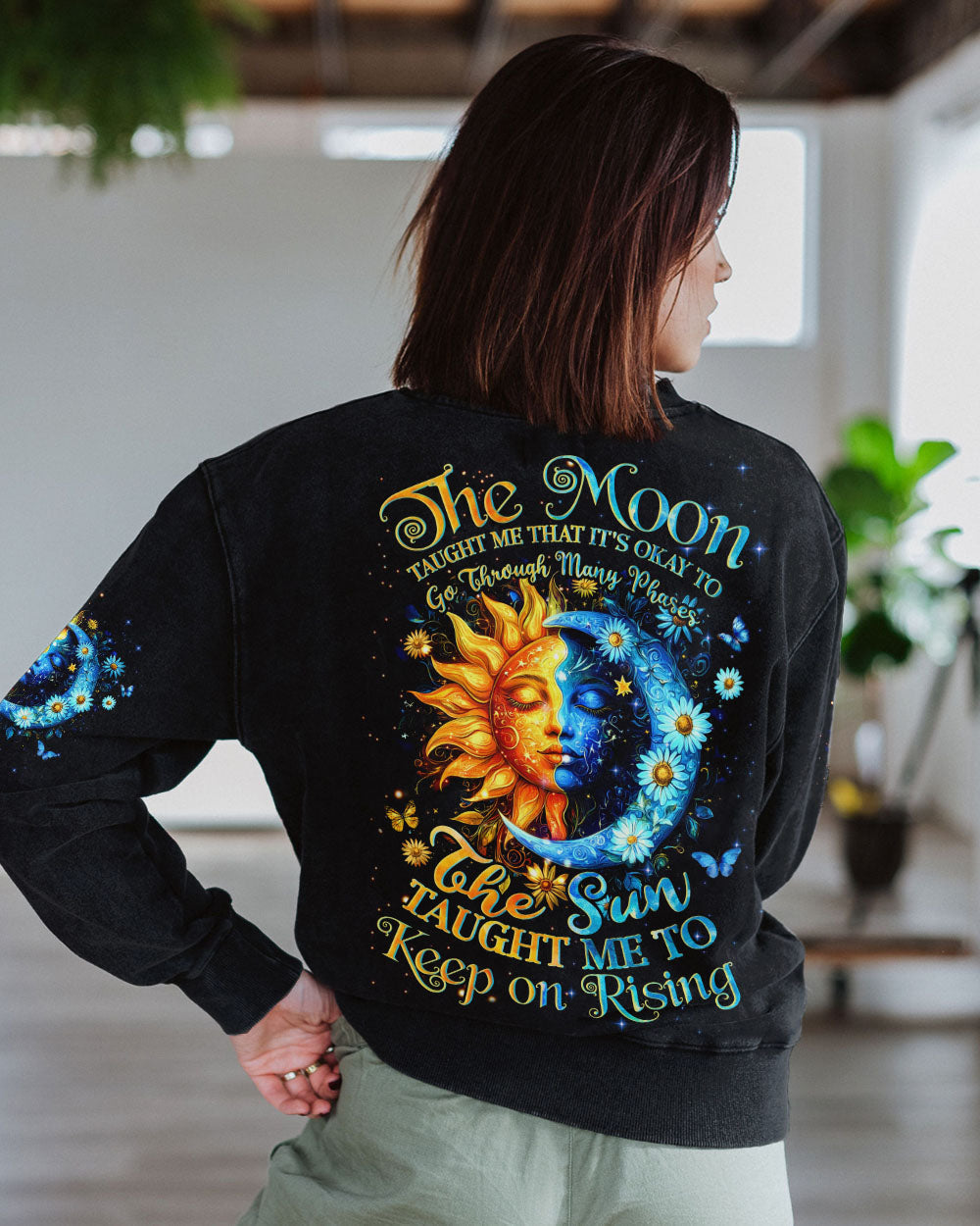 The Sun Taught Me to Keep Rising The Moon and Sun Motivational AOP Shirts _3_ 3mUxI