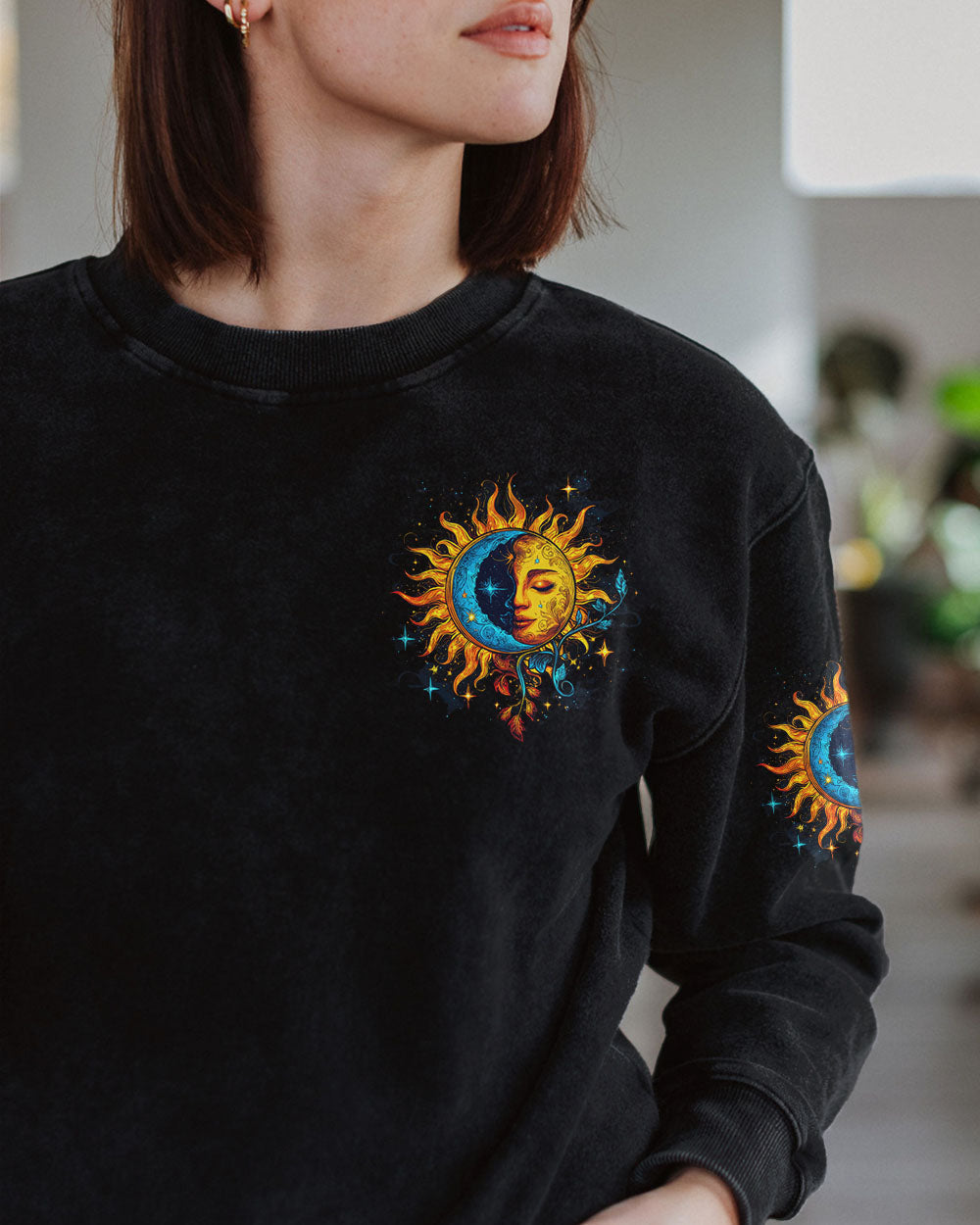 There Is Something Beautiful Coming Sun and Moon Face Graphic AOP Shirts _6_ Egeo3