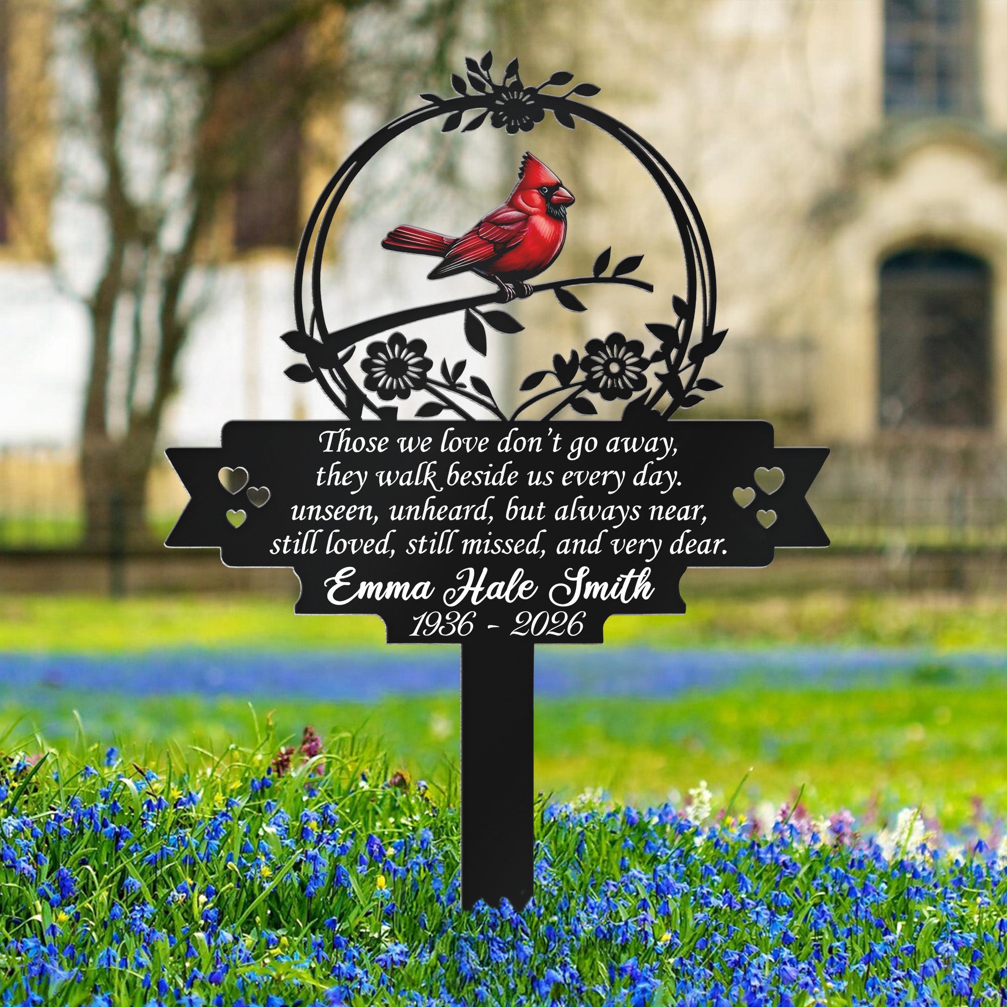 Those We Love Don_T Go Away Grave Marker Remembrance Gift Personalized Garden Stake_1