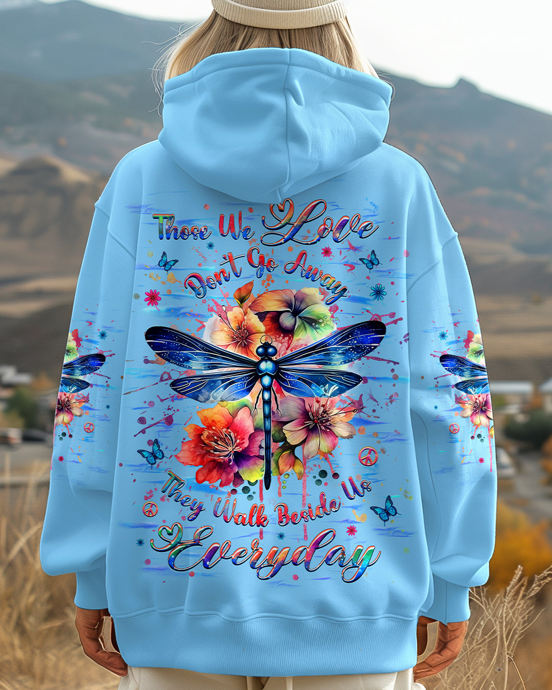 Those We Love Dont Go Away Memorial Dragonfly with Floral AOP Shirts _1_ WPXCT