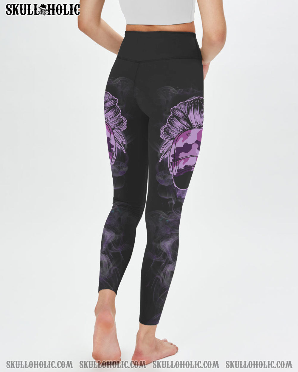 To that B with my name In Her Mouth Sassy Skull Purple Camo Attitude for Women AOP Shirts _3_ J4OKV