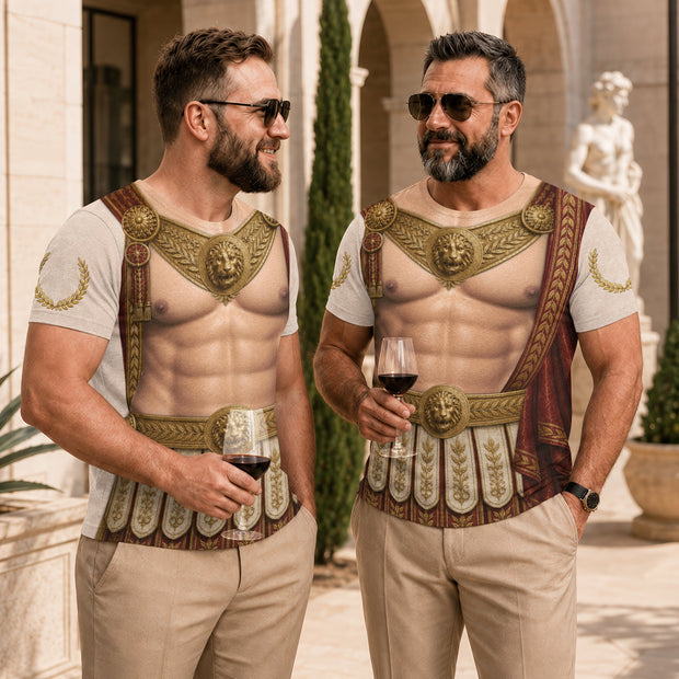 Roman Warrior Body All-Over Print T-Shirt - Personalized AOP Tshirt - Gifts for Him